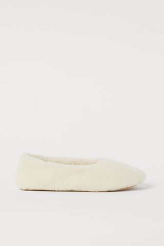 H&M + Faux Shearling Indoor Slippers