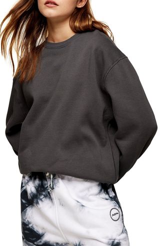 Topshop + Flatlock Oversize Sweatshirt