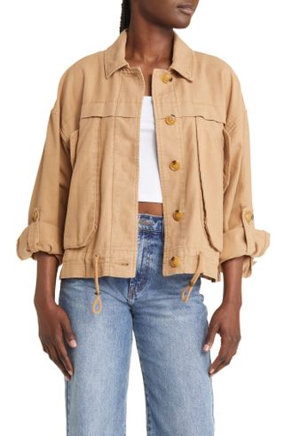 Blanknyc + Cotton & Linen Utility Jacket
