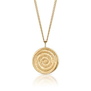 Minka Jewels + Infinity Spiral Small Disc Necklace