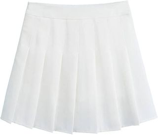 Chouyatou + High Waist All Around Pleated A-Line Skirt