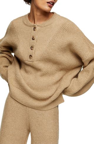 Topshop + Henley Sweater