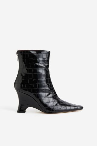 H&M + Heeled Pointed-Toe Boots