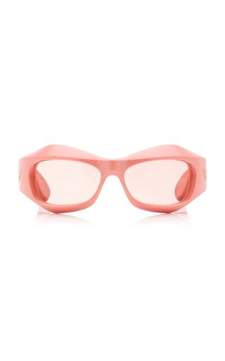 Bottega Veneta + Exclusive Fashion Show Acetate Wrap-Around Sunglasses