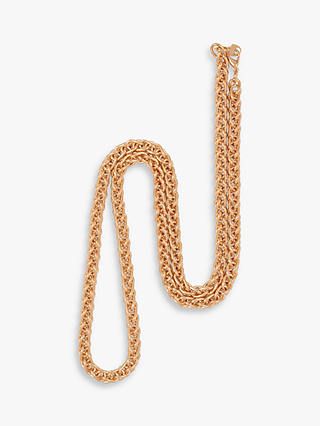 Susan Caplan Vintage + Gold Plated Spiga Chain Necklace