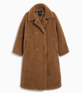 Monki + Long Teddy Coat