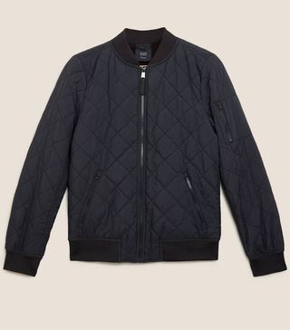 Marks and Spencer + Quilted Bomber Jacket