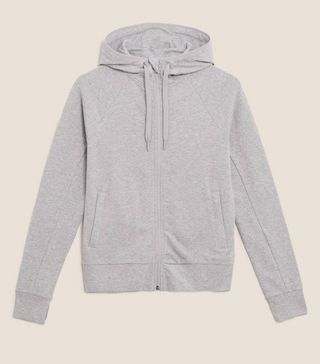 Marks and Spencer + Cotton Zip Up Hoodie