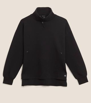 Marks and Spencer + Funnel Neck Oversized Sweatshirt