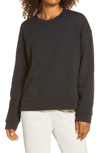 Zella + Coastal Side Split Crewneck Sweatshirt