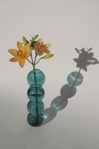 Valeria Vasi + Bubbles Vase Teal