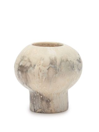 Dinosaur Designs + Pearl Round Marbled-Resin Vase