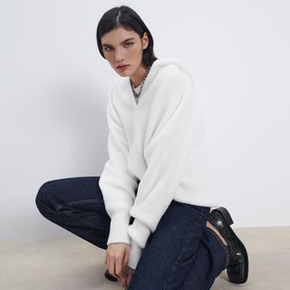 Zara + Soft Feel Knit Sweatshirt