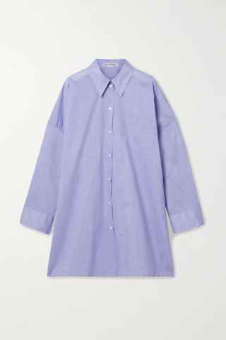 Acne Studios + Oversized Cotton-Blend Poplin Shirt