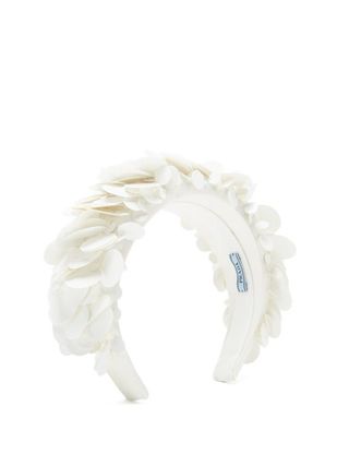Prada + Sequinned Satin Headband