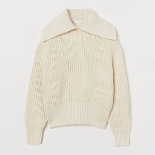H&M + Collared Rib-knit Sweater