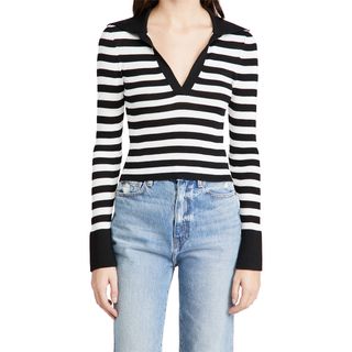 Alice + Olivia + Daralee Fitted Polo Pullover