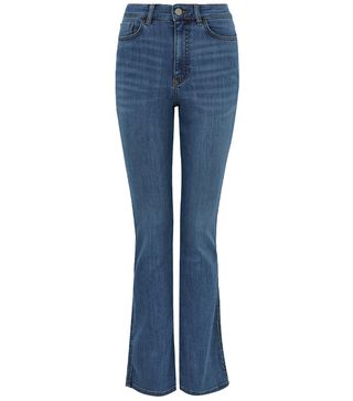 Autograph + Cotton Luxury High Waisted Flared Jeans