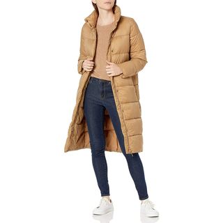 Amazon Essentials + Midweight Water Resistant Relaxed Fit Cocoon Puffer Coat