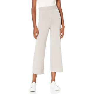 The Drop + Bernadette Pull-On Loose-Fit Cropped Sweater Pants