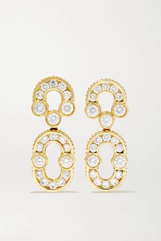 Viltier + Magnetic Solo 18-Karat Gold Diamond Earrings