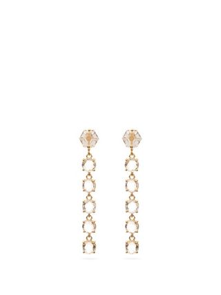 Suzanne Kalan + Topaz & 14kt Gold Drop Earrings