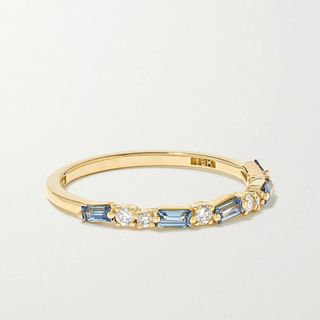 Suzanne Kalan + 18-Karat Gold, Sapphire and Diamond Ring