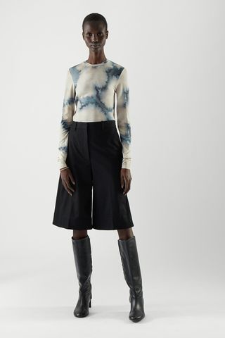 COS + Tie-Dye Long-Sleeve Top