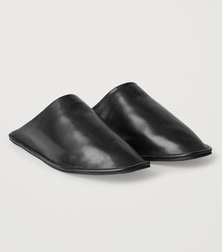 COS + Lined Leather Slippers
