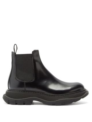 Alexander McQueen + Tread Leather Chelsea Boots