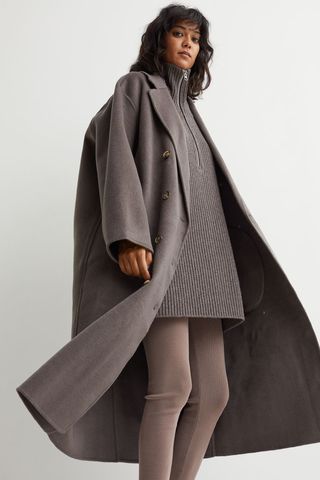H&M + Double-Breasted Wool Coat