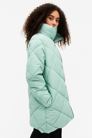 Monki + Quilted Puffer Coat