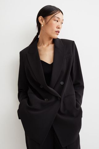 H&M + Double-Breasted Jacket