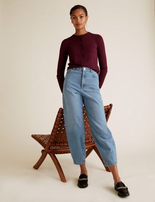 Marks and Spencer + High Waisted Balloon Jeans