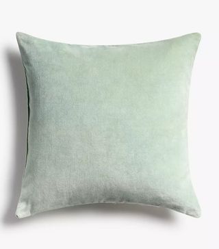 John Lewis & Partners + Cotton Velvet Cushion in Sorrel