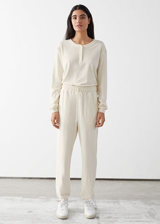& Other Stories + Terrycloth Drawstring Trousers