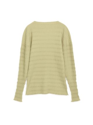 Arket + Textured Wide-Neck Jumper