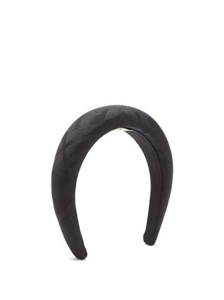 Fendi + FF-Jacquard Silk-Satin Headband