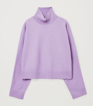 COS + Wool Cropped Roll Neck Jumper
