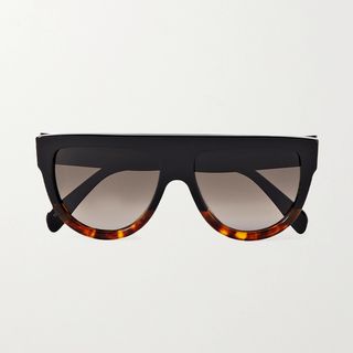 Celine + Oversized Cat-Eye Tortoiseshell Acetate Sunglasses