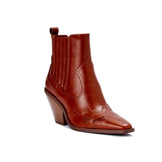 Scoop + Block Heel Western Boot