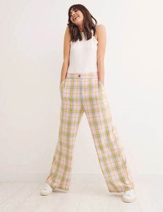 Nobody's Child + Pink Check Beth Tartan Tailored Trouser Co-Ord