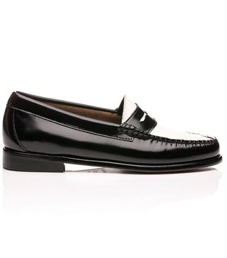 G.H. Bass + Weejuns Penny Loafers Black & White Leather