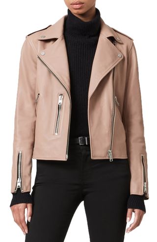 AllSaints + Fern Leather Biker Jacket