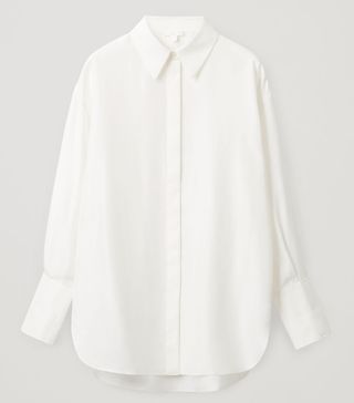 COS + Mulberry Silk Oversized Shirt