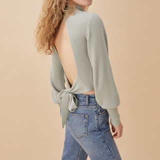 Reformation + Osteria Open Back Sweater