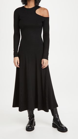 Ninety Percent + Cutout Long Sleeve Dress