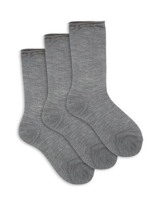 Raey + Pack of Three Roll-Top Silk Socks