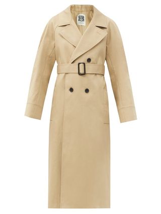 Connolly + Belted Cotton-Gabardine Trench Coat