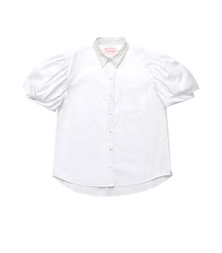 H&M x Simone Rocha + Oversized Cotton Shirt